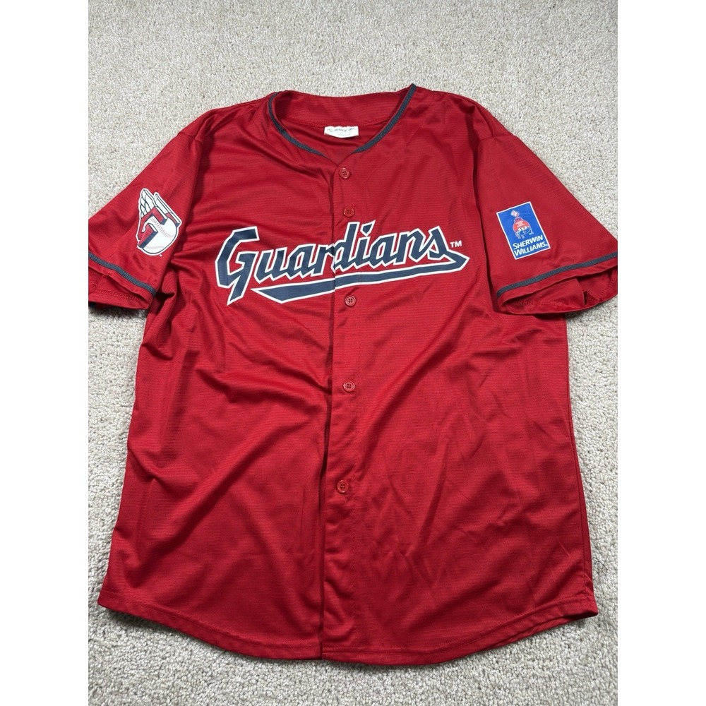Shane Bieber Cleveland Guardians Jersey #57 Red SGA Promo Giveaway Men's XL MLB
